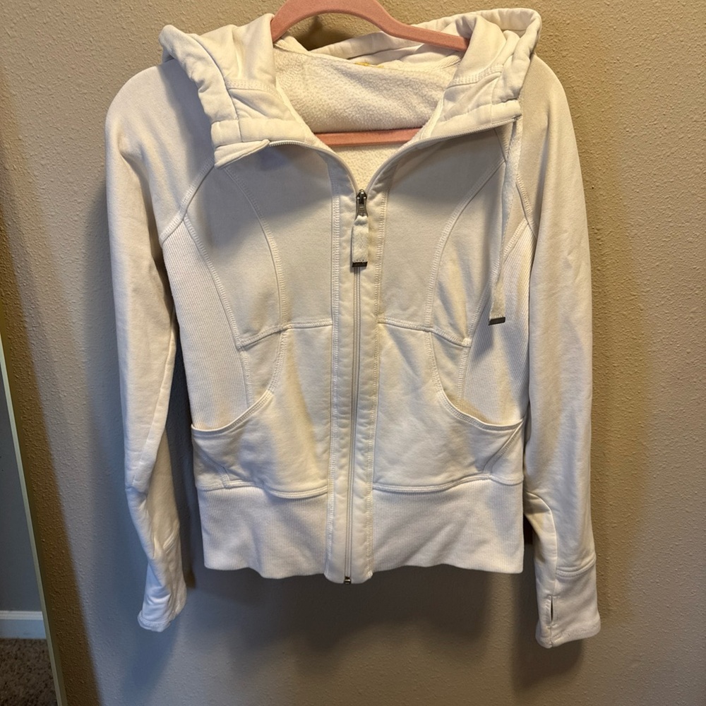 Zella Cream Zip-Up Hoodie